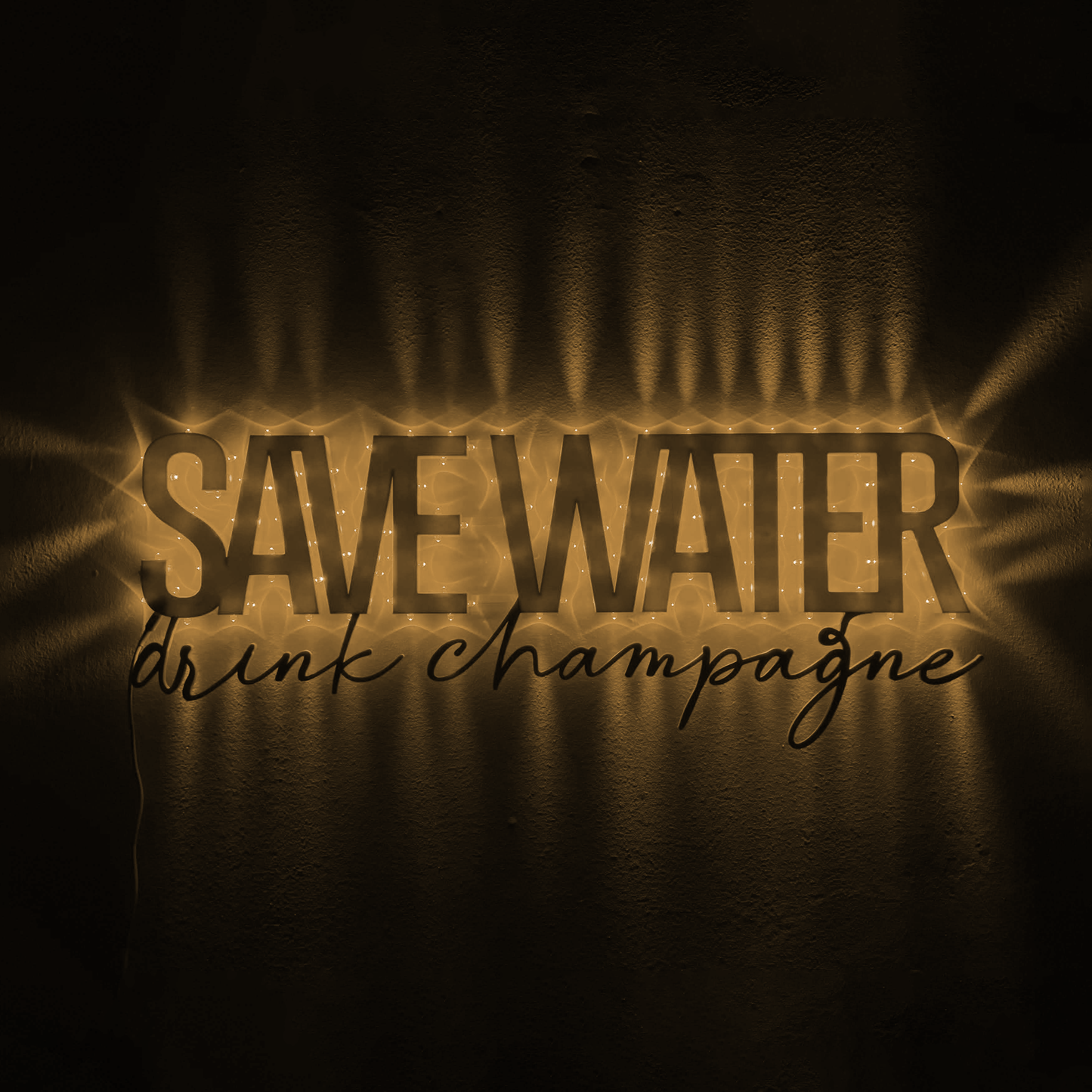 Luminaria SAVE WATER