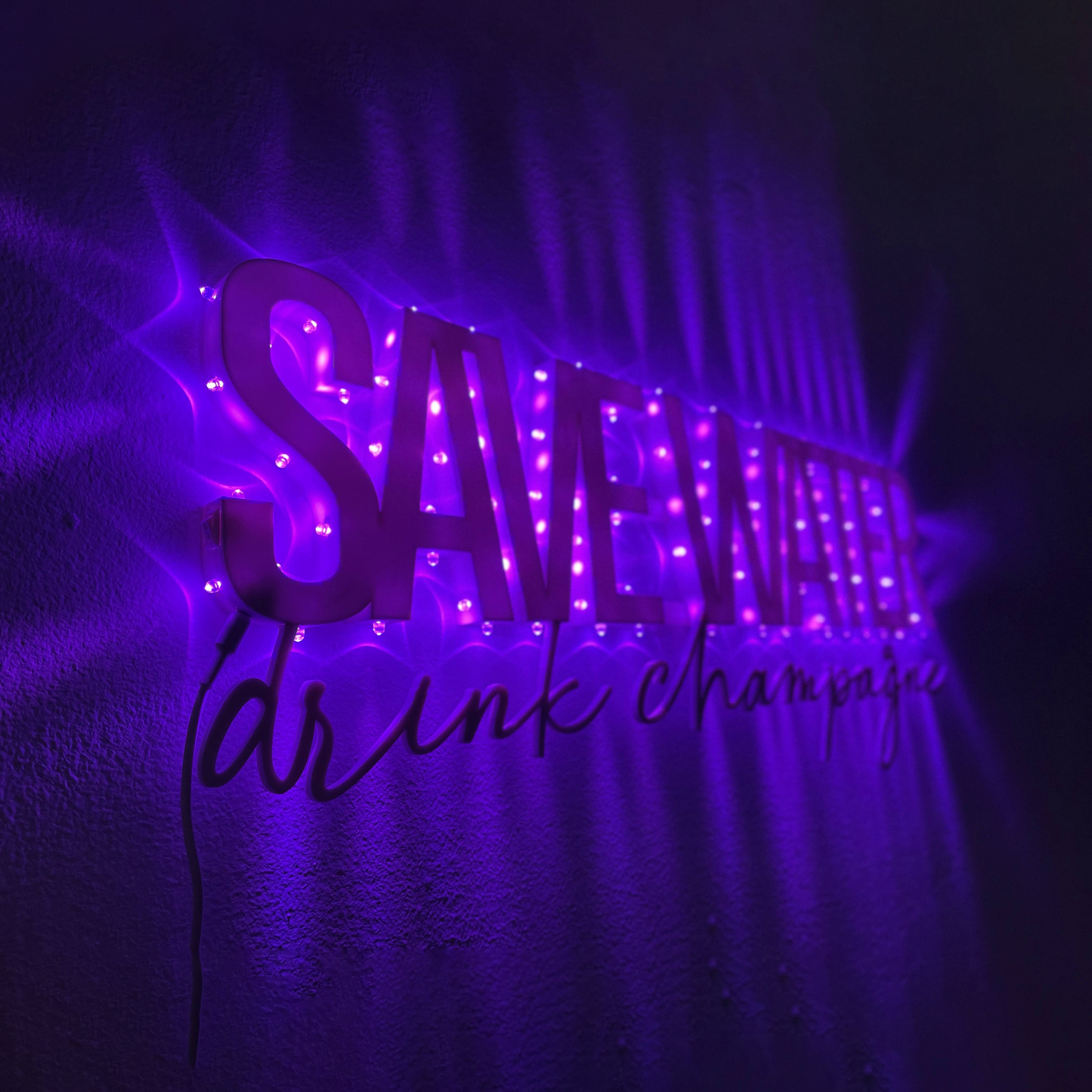Luminaria SAVE WATER
