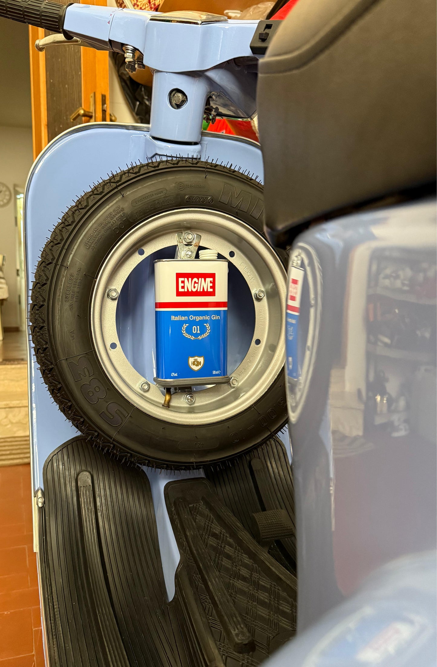 Porta Latta Olio Miscela per Vespa 50 Special - Per supporto non originale aftermarket