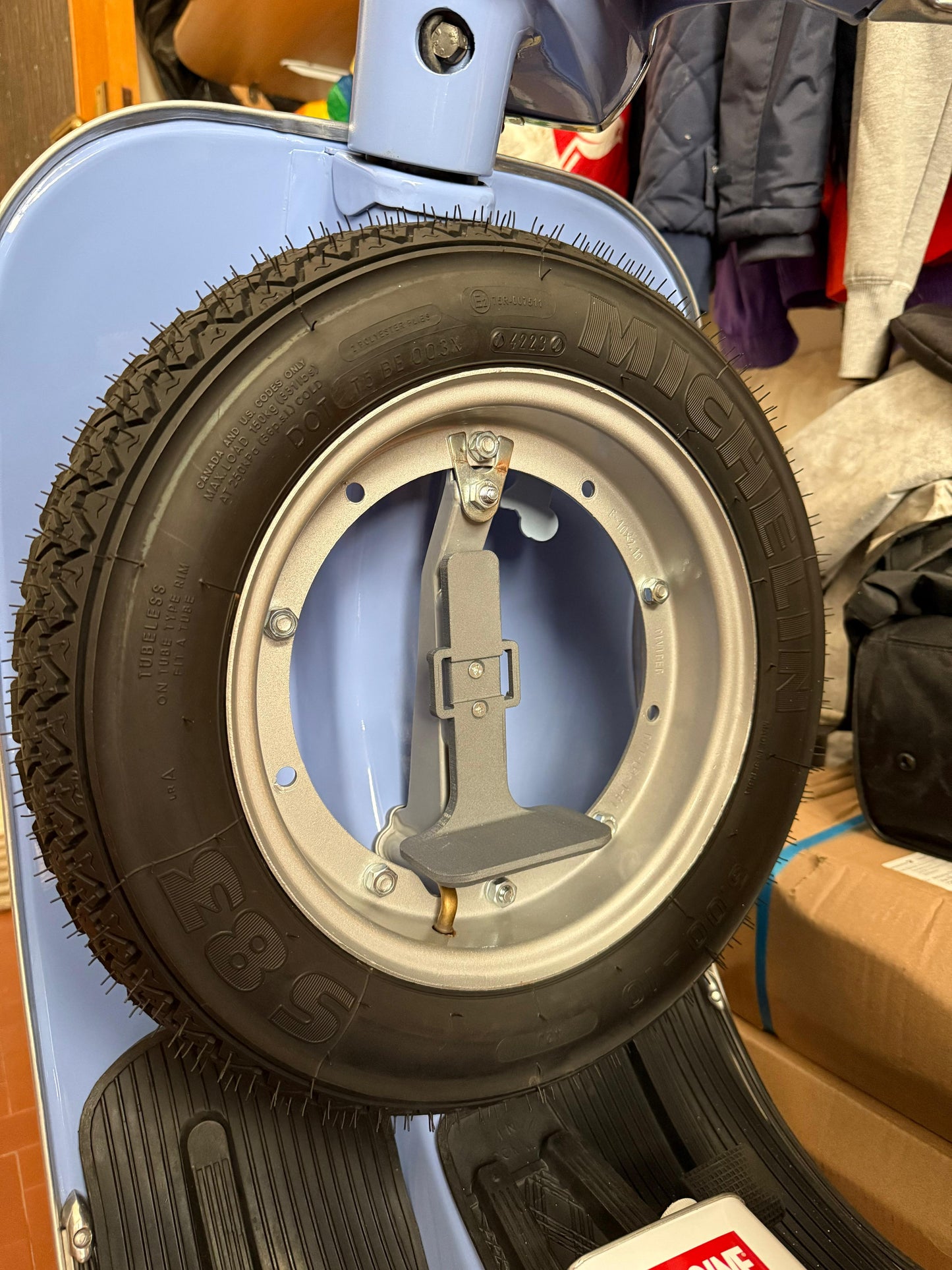 Porta Latta Olio Miscela per Vespa 50 Special - Per supporto non originale aftermarket