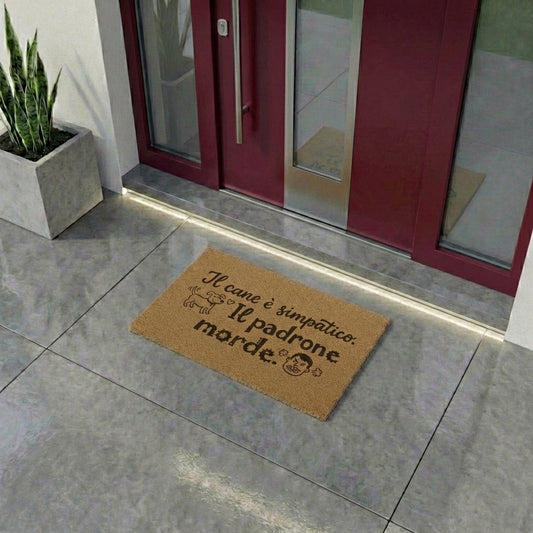 "„Der Hund ist nett. Der Besitzer beißt.“ - Fußmatte der Wahrheit"