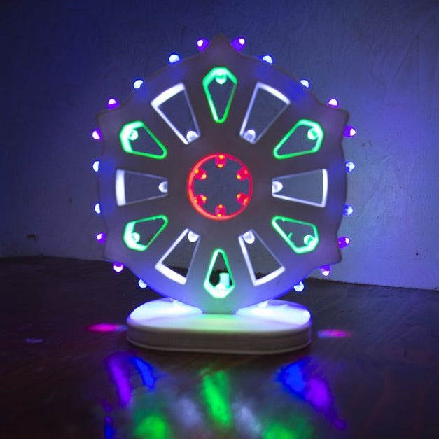 rosone appoggio, luminaria d'arredo, luminaria, salento, luminarie, luminarie salentine, stampa 3d, festa, luci, luci da notte, i luminari, materiale compostabile, eco