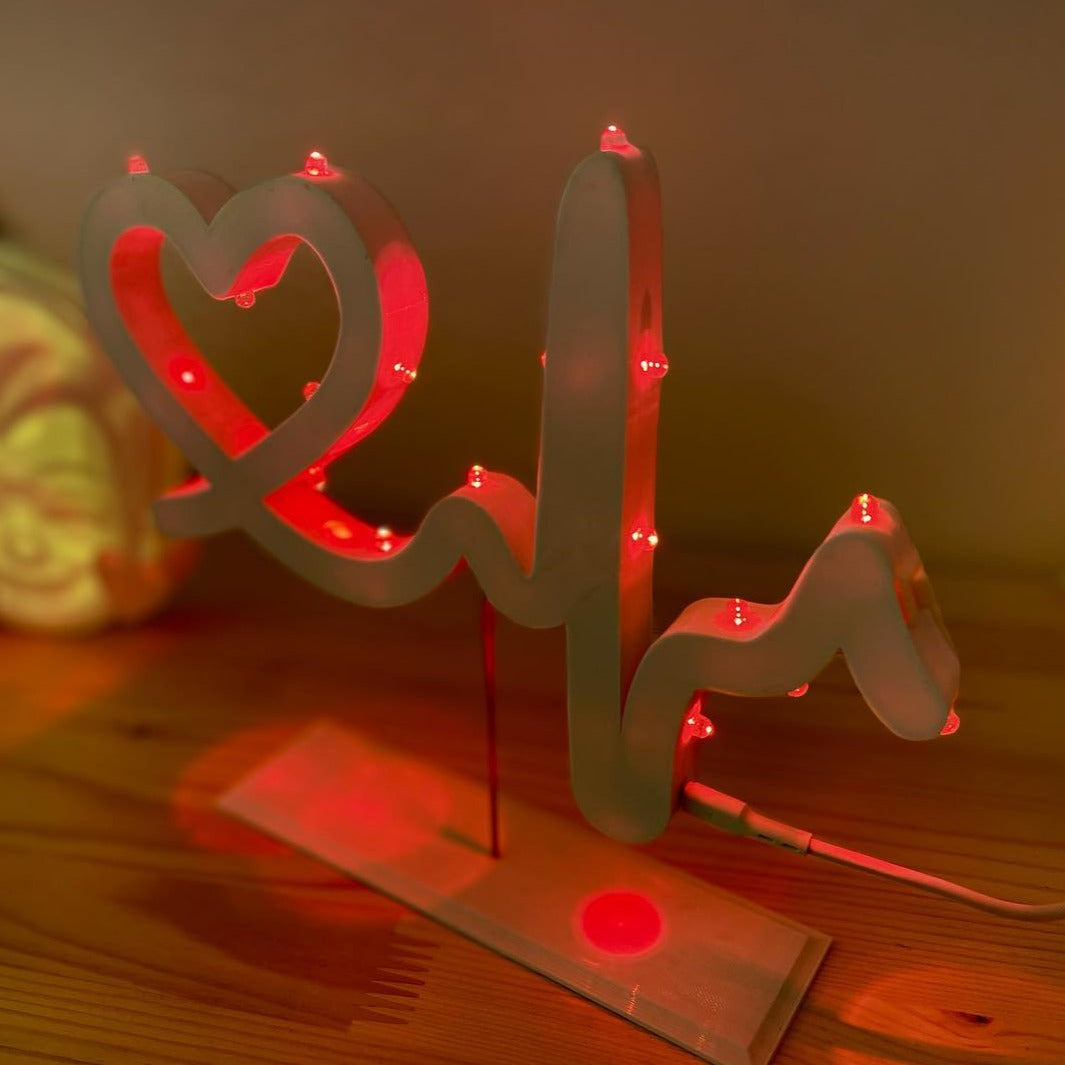 Battito di Cuore, Battito, Luminaria, Luminarie Salentine, Puglia, Brindisi, Alto salento, Compostabile, Led, Stampa 3D, Illuminazione, I Luminari, San Valentino, Amore, Cuore