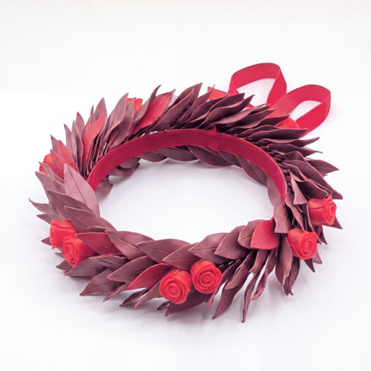 Bordeaux con foglie rosso / Rose