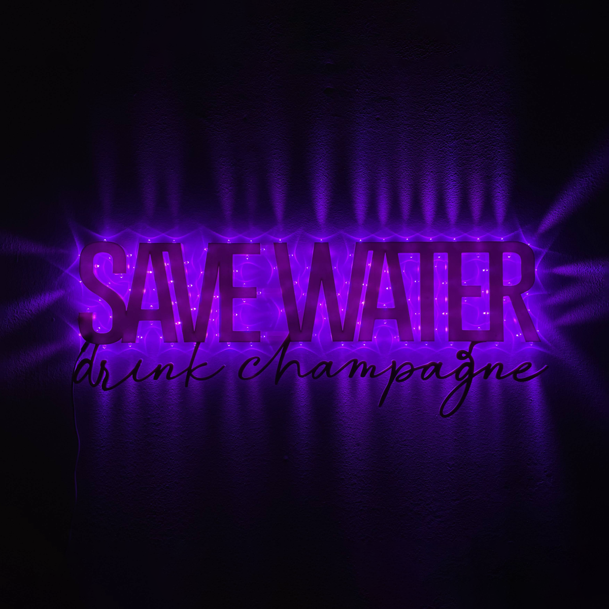 SAVE WATER Luminaria