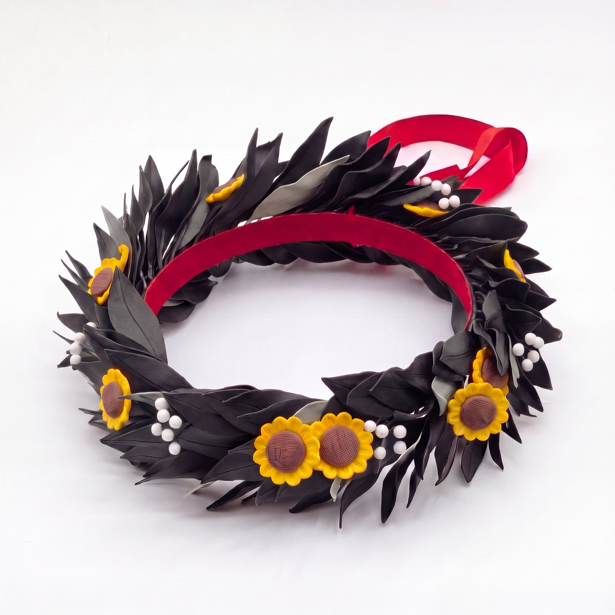 Nero con foglie grigie / Girasoli + Nebbiolina