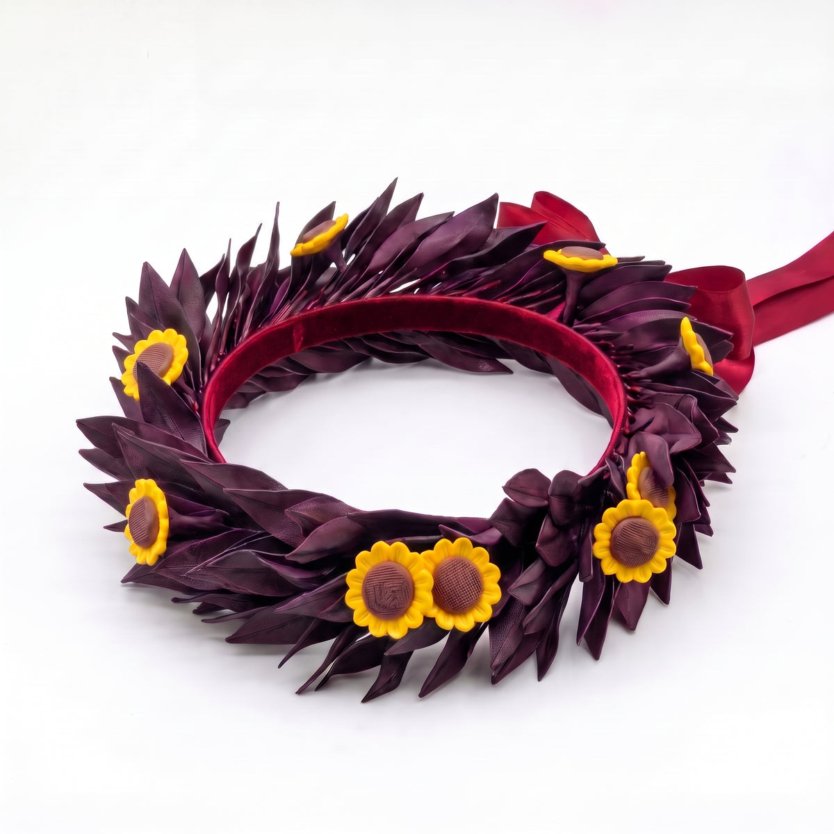 Nero sfumato magenta / Girasoli