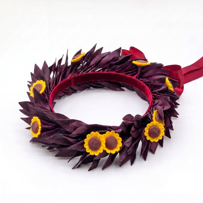 Nero sfumato magenta / Girasoli