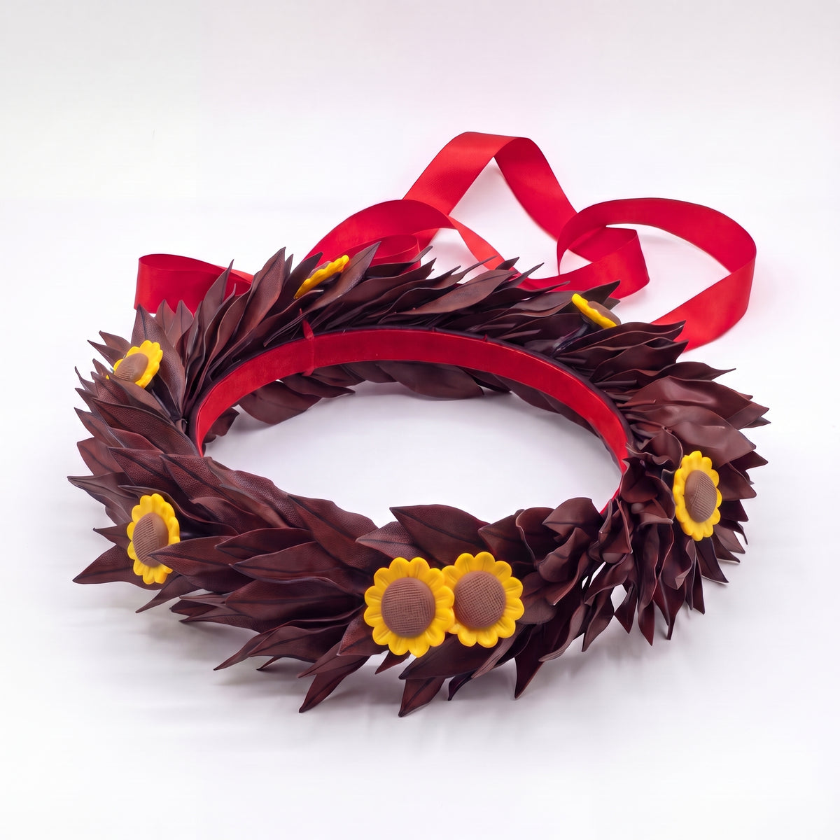 Nero sfumato rosso / Girasoli