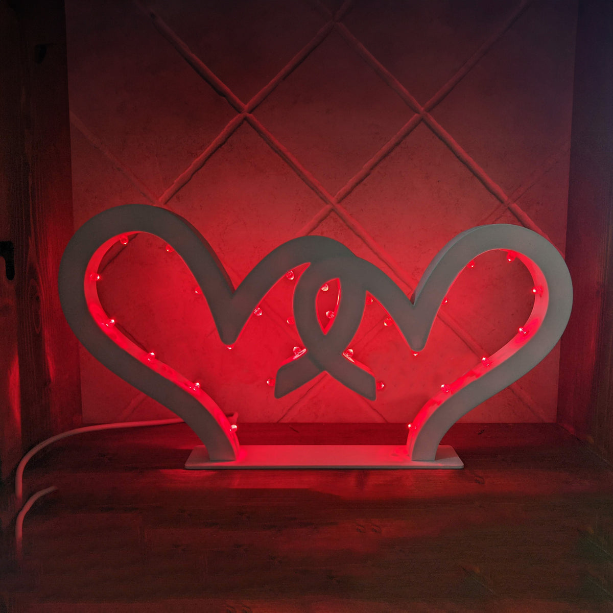 Heartbeat, luminaria, Salento luminarie, Puglia, Brindisi, Alto Salento, compostable, LED, 3D printing, lighting, I Luminari, Valentine's Day, love, heart