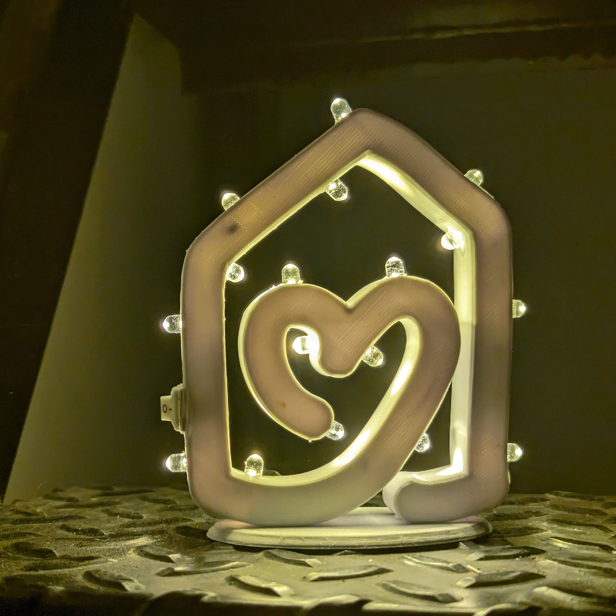 Little house, decorative luminaria, Apulian luminaria