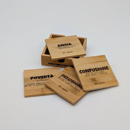 Sottobicchieri in Bambù "Mood of the Day"