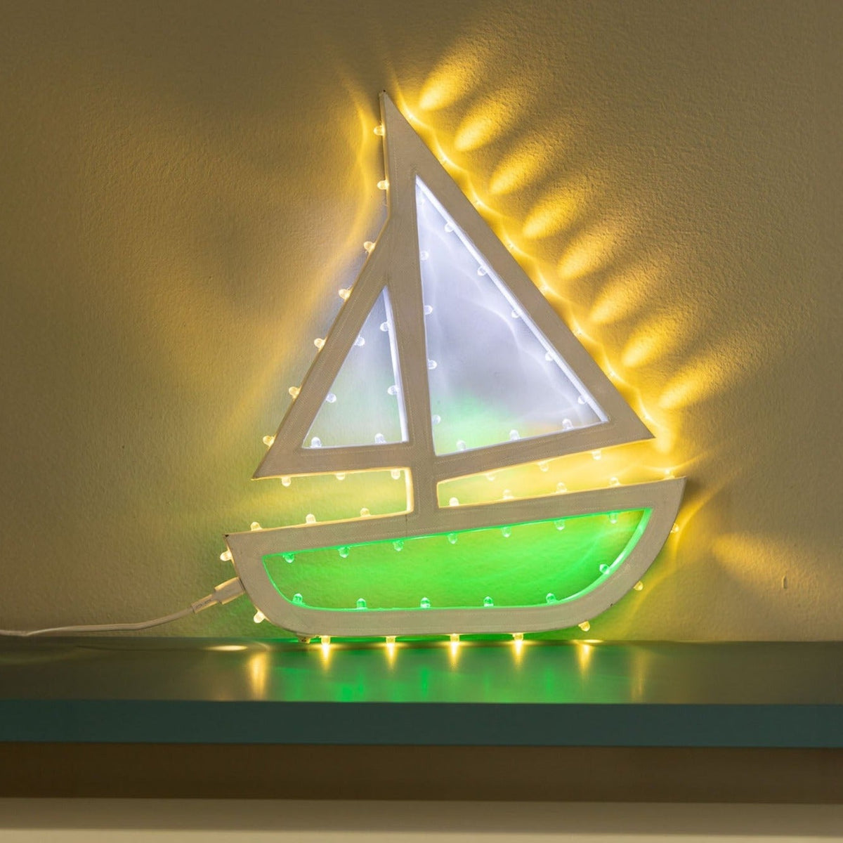 Little boat, decorative luminaria, eco luminaria, eco-friendly, 3D printing
