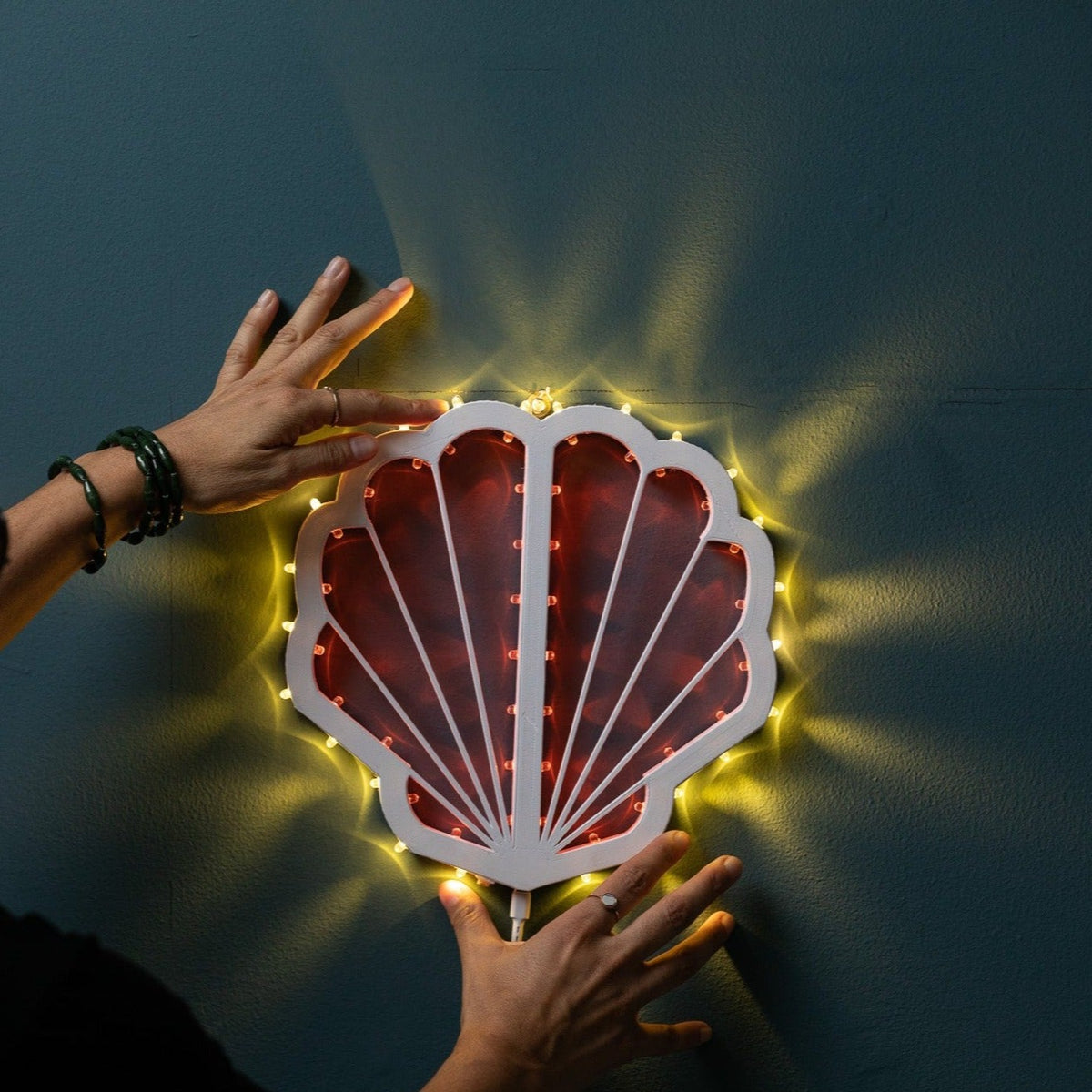Seashell, decorative luminaria, eco luminaria, eco-friendly, 3D printing