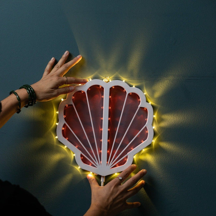 Seashell, decorative luminaria, eco luminaria, eco-friendly, 3D printing
