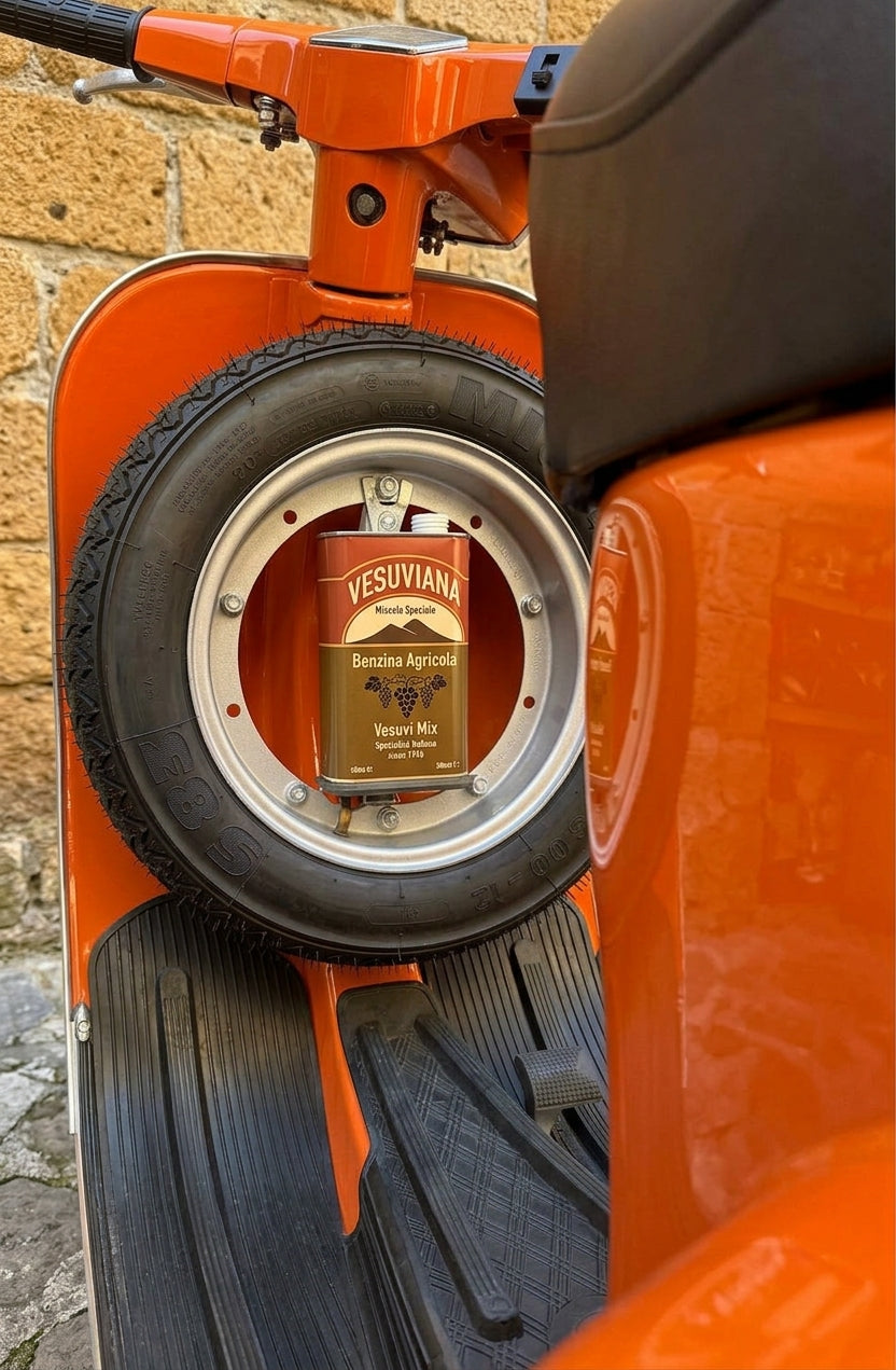Porta Latta Olio Miscela per Vespa 50 Special - Per supporto non originale aftermarket