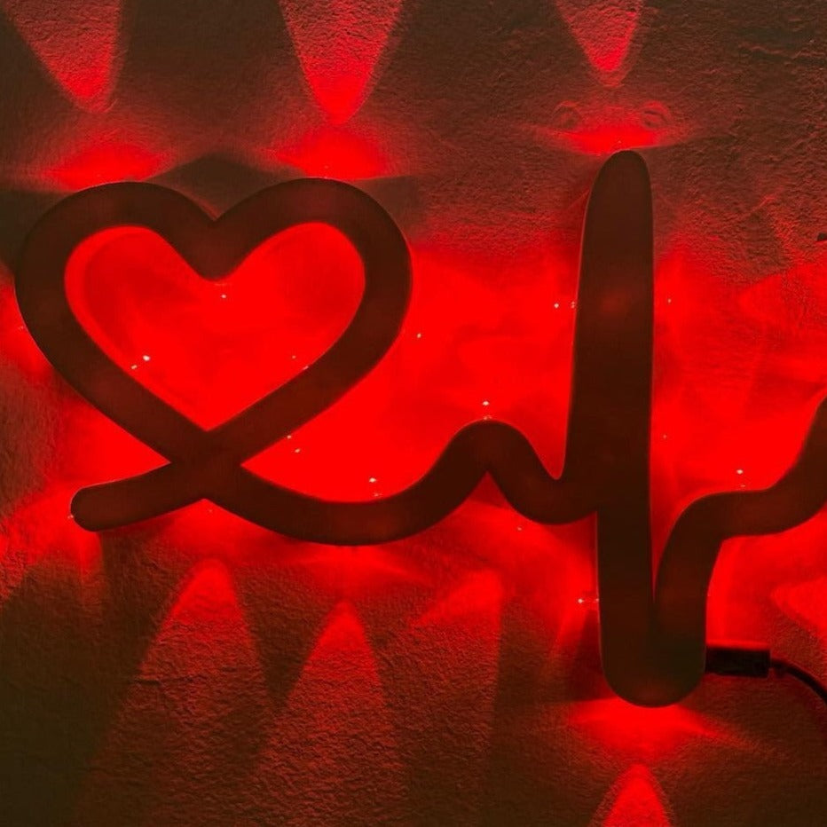 Heartbeat, luminaria, Salento luminarie, Puglia, Brindisi, Alto Salento, compostable, LED, 3D printing, lighting, I Luminari, Valentine's Day, love, heart