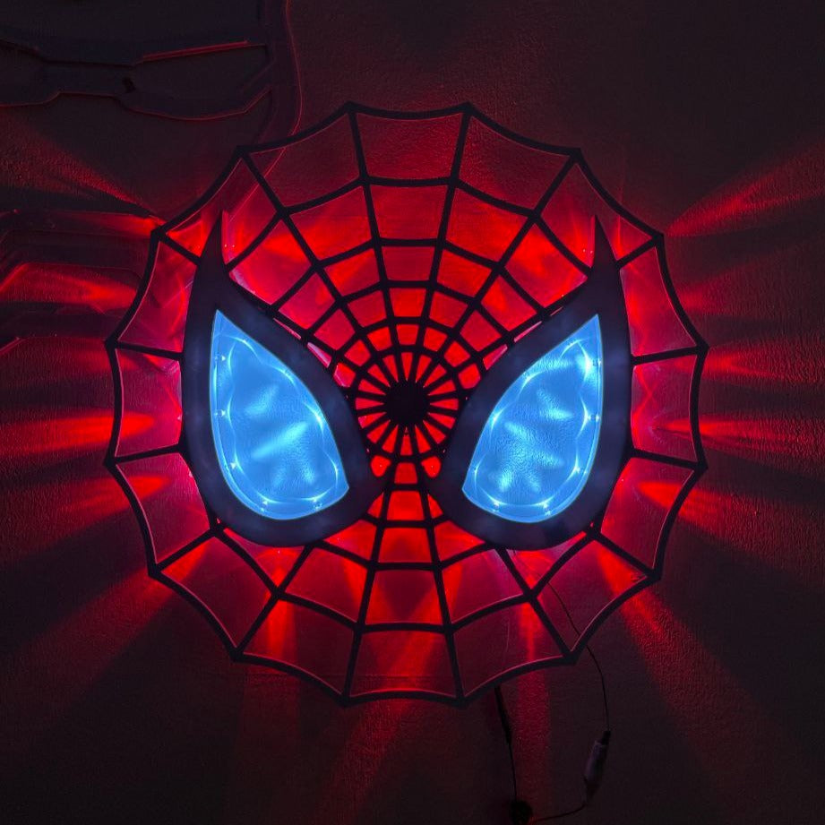Spider-man, eroi, Marvel, luminaria, arredo, luce, supereroi, arredamento