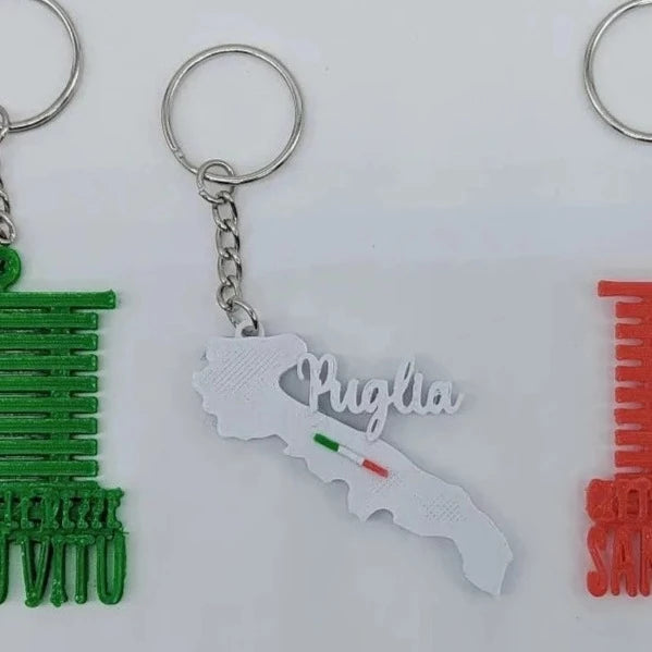 puglia, San vito dei normanni, regione, portachiavi, simbolo, tradizione, italia, regalo