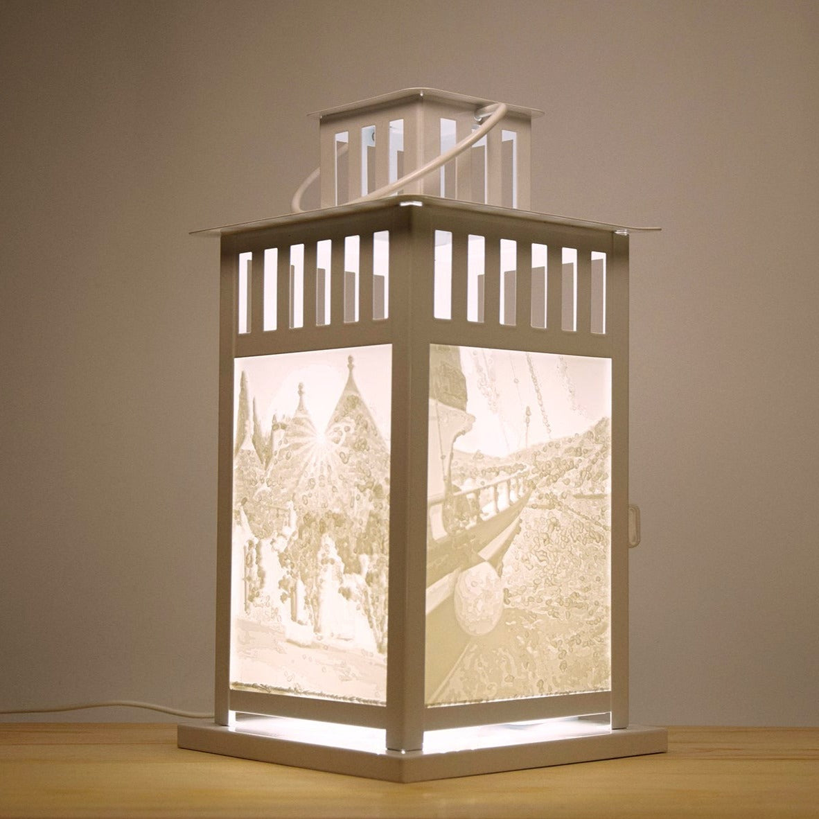 Lantern, luminaria, Salento luminarie, Puglia, compostable, LED, 3D printing, lighting, I Luminari