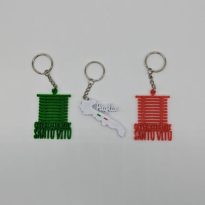puglia, San vito dei normanni, regione, portachiavi, simbolo, tradizione, italia, regalo